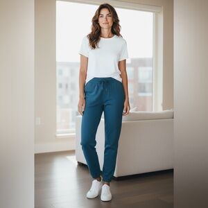 Champion Women’s Campus Sweatpants NWT • 2XL • Teal • French Terry Lounge